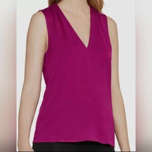 BCBGMaxAzria Pink Sleeveless Tank Top Polyester Size Small
